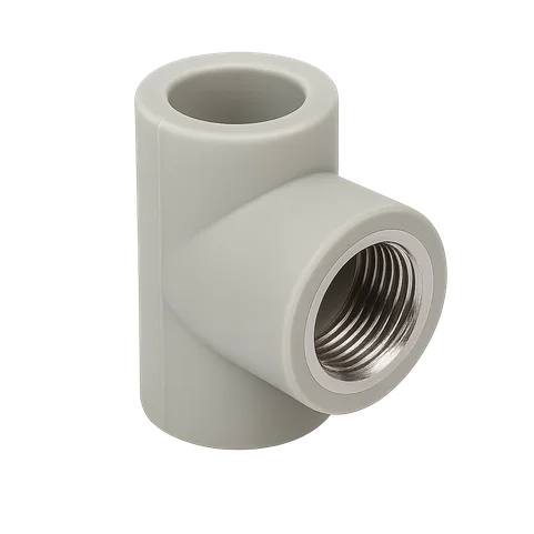 Тройник полипропиленовый комбинированный Ду 25 1/2"